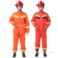 Tejido de traje de rescate de emergencia de fuego aramid rojo